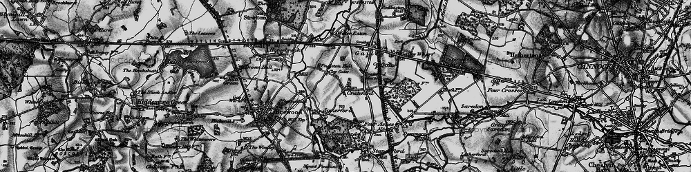 Old map of Crateford in 1897