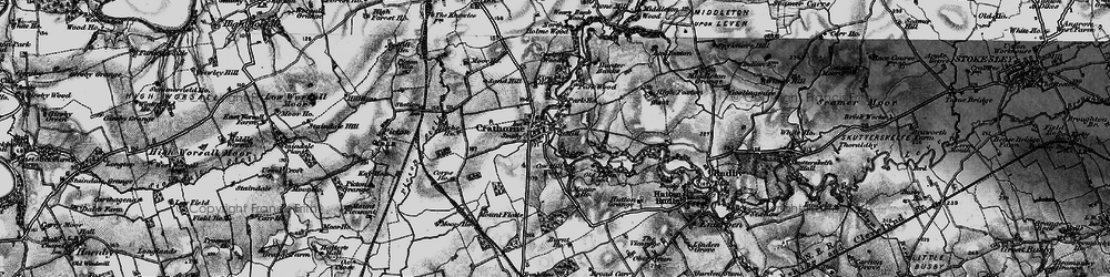 Old map of Crathorne in 1898