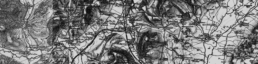 Old map of Craven Arms in 1899