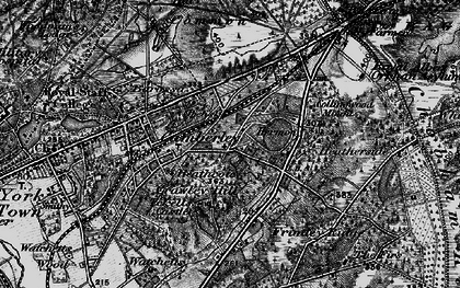 Old map of Crawley Hill in 1895