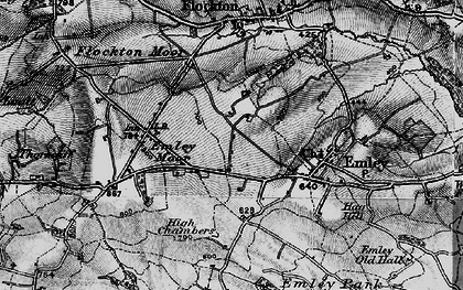 Old map of Crawshaw in 1896