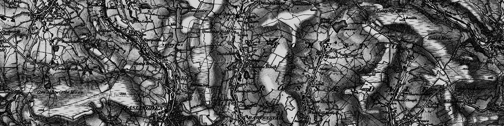 Old map of Crawshawbooth in 1896