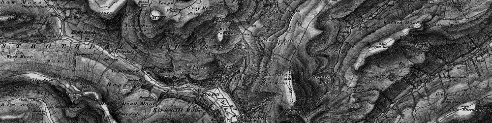 Old map of Bishopdale Gavel in 1897