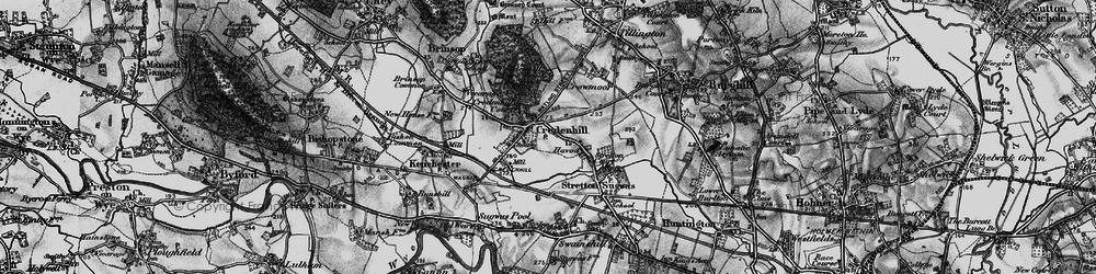 Old map of Credenhill in 1898
