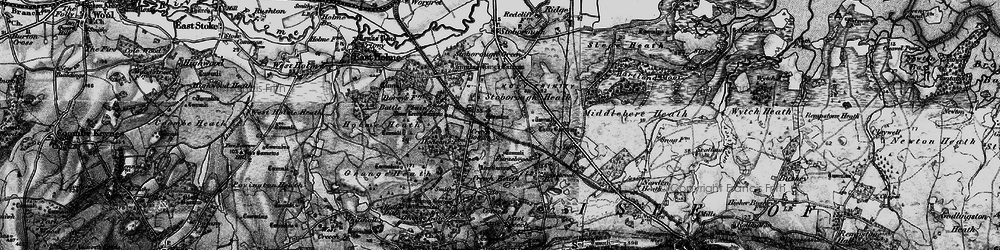 Old map of Creech Bottom in 1897