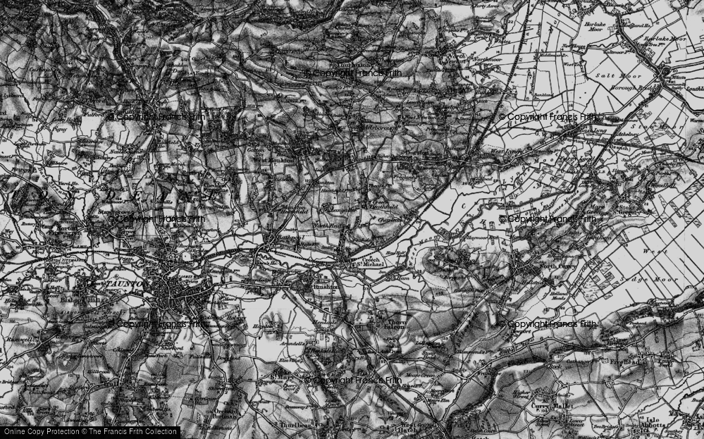 Old Map of Creech Heathfield, 1898 in 1898