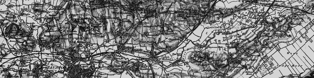 Old map of Creech Heathfield in 1898