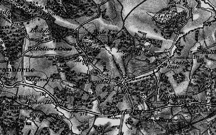 Old map of Crendell in 1895