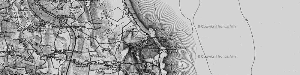 Old map of Cresswell in 1897