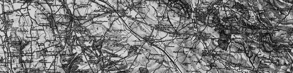 Old map of Cresswell in 1897