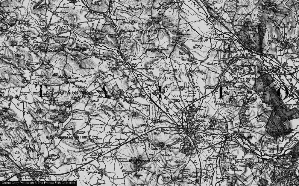 Old Map of Creswell, 1897 in 1897