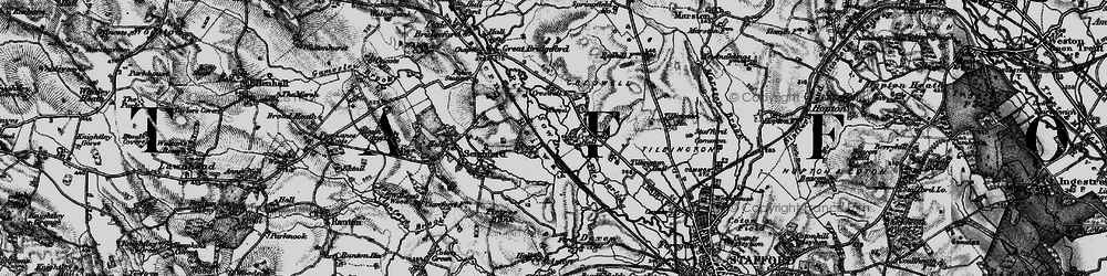 Old map of Creswell in 1897