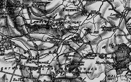 Old map of Creswell Green in 1898