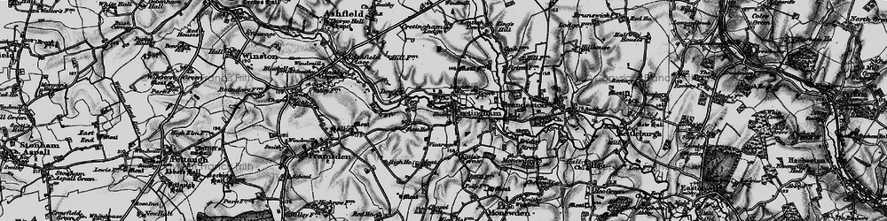 Old map of Cretingham in 1898