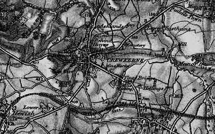 Old map of Crewkerne in 1898