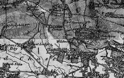 Old map of Whitewebbs Park in 1896