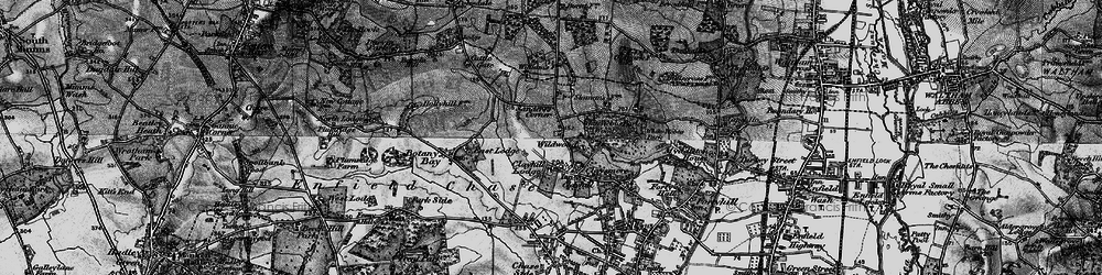 Old map of Crews Hill in 1896