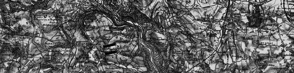 Old map of Crich Carr in 1896