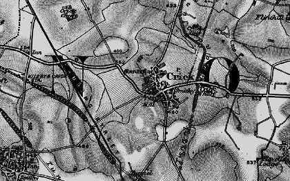 Old map of Crick Tunnel in 1898