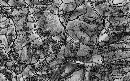 Old map of Crick's Green in 1898