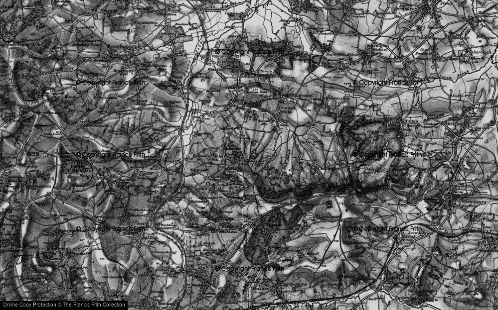 Old Map of Cricket Malherbie, 1898 in 1898