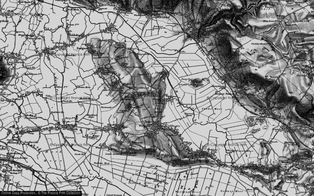 Old Map of Crickham, 1898 in 1898