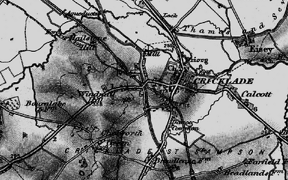 Old map of Cricklade in 1896