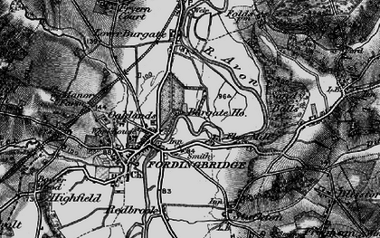 Old map of Criddlestyle in 1895