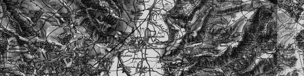 Old map of Criddlestyle in 1895