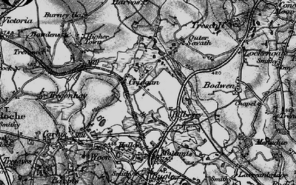 Old map of Criggan in 1895