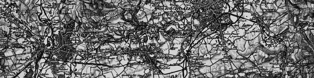 Old map of Crimble in 1896