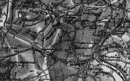 Old map of Crimchard in 1898