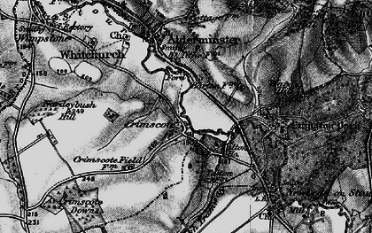 Old map of Ettington Park (Hotel) in 1898