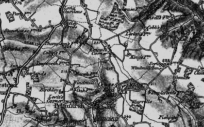 Old map of Cripple Corner in 1895