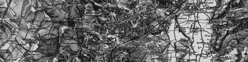 Old map of Cripplestyle in 1895