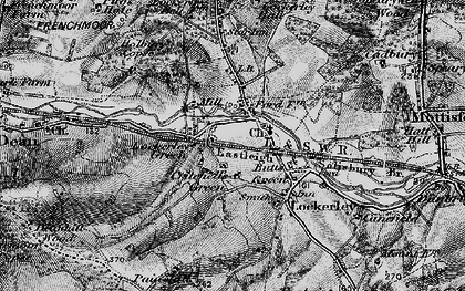 Old map of Critchell's Green in 1895