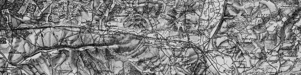 Old map of Critchell's Green in 1895