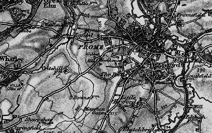 Old map of Critchill in 1898