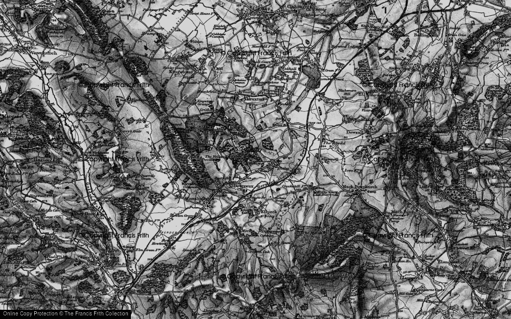 Old Map of Crizeley, 1896 in 1896