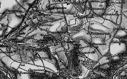 Old map of Croanford in 1895