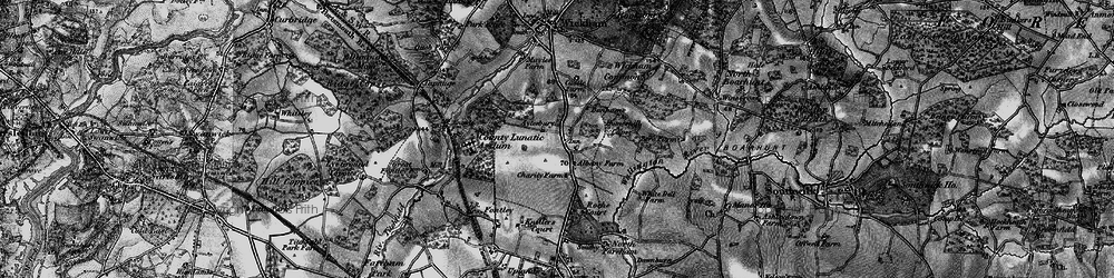 Old map of Bonhams in 1895