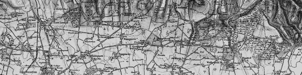 Old map of Crockerhill in 1895
