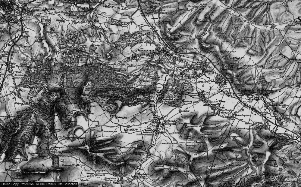 Old Map of Crockerton, 1898 in 1898