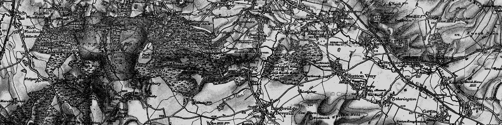Old map of Crockerton in 1898
