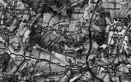 Old map of Bourne Ho in 1895