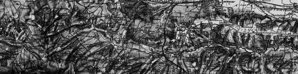 Old map of Crockham Heath in 1895