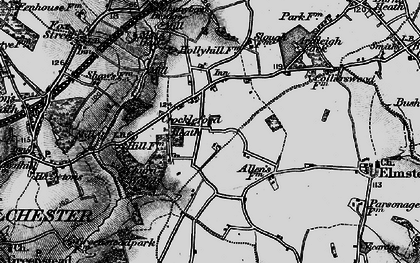 Old map of Crockleford Heath in 1896