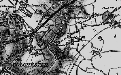 Old map of Crockleford Hill in 1896