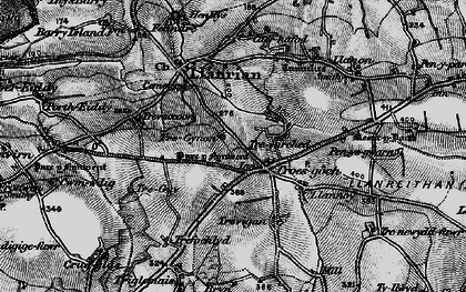 Old map of Croes-goch in 1898