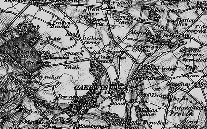 Old map of Croes-wian in 1896